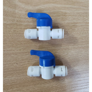 Van Khóa Nước 2 Đầu Dây 6mm - (Dùng Đóng/Mở Nguồn Nước Và Trong Bộ Van Xả Thải Máy Lọc Nước RO)