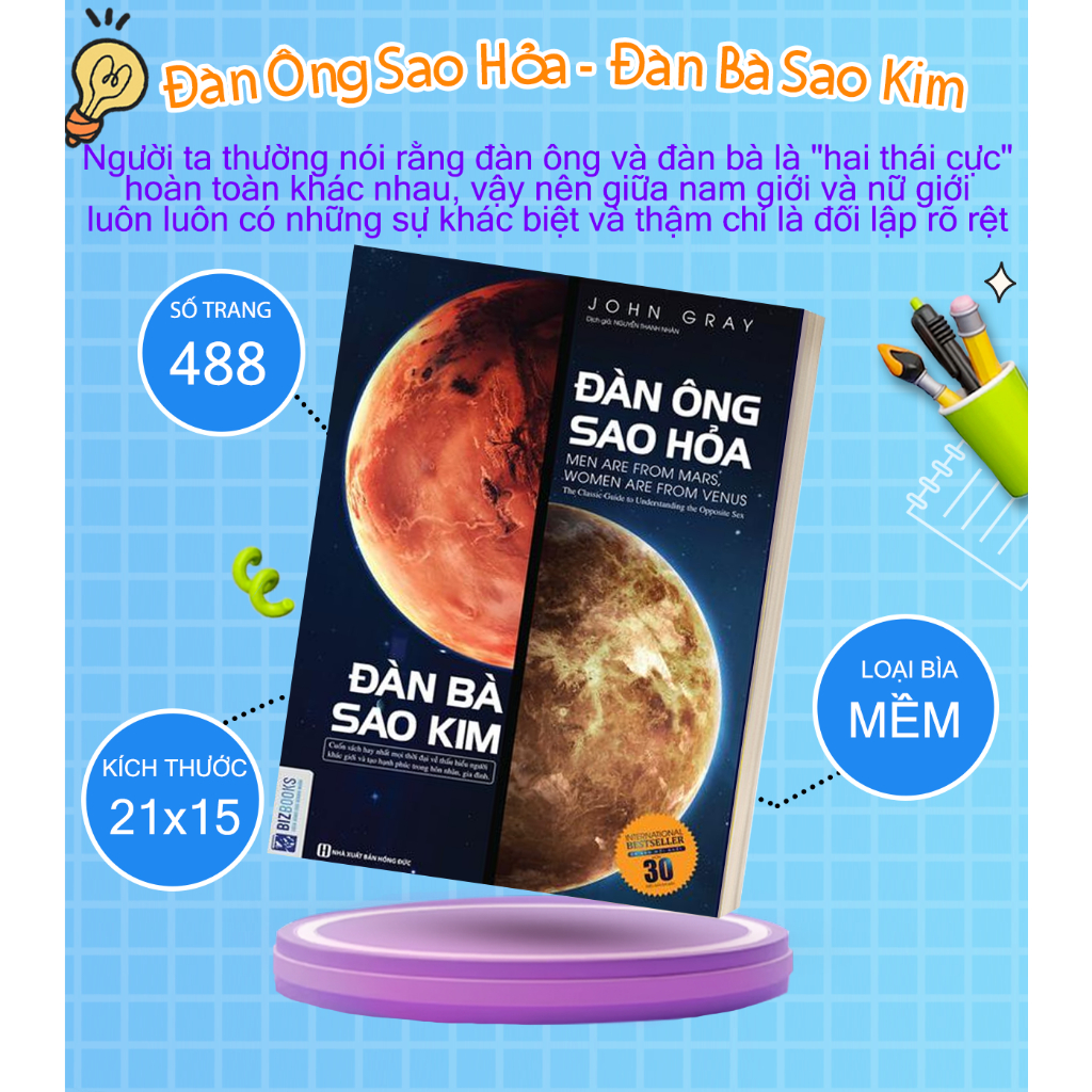Sách - Đàn Ông Sao Hỏa, Đàn Bà Sao Kim Mcbooks