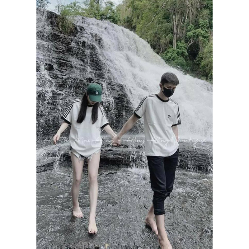 Áo thun tay lỡ unisex 3 sọc ngắn tay logo ad.d SUPERGENZ - Áo phông nam nữ unisex form rộng ulzzang phong cách hàn quốc