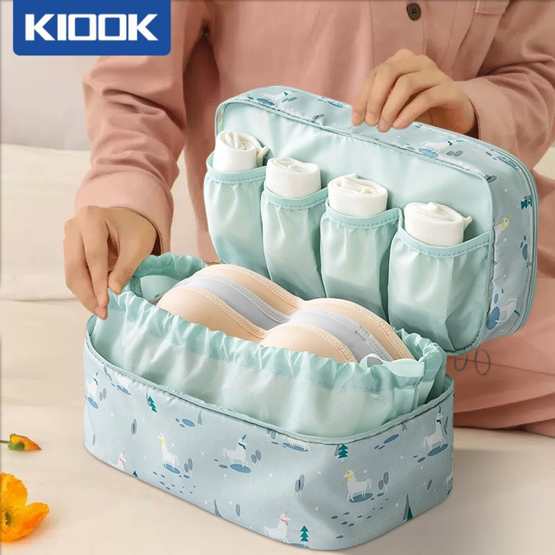 Hộp Đựng Quần Áo， Túi đựng vớ/ quần áo lót nhiều ngăn chống thấm nước có tay cầm tiện lợi cho du lịch