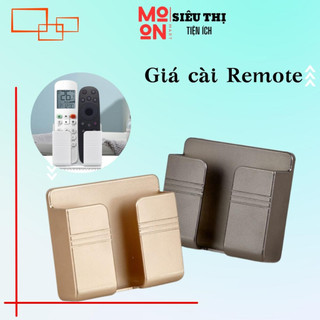 Giá đỡ điện thoại, remote tivi, hộp đựng điều khiển treo tường đa năng, giá treo sạc điện thoại