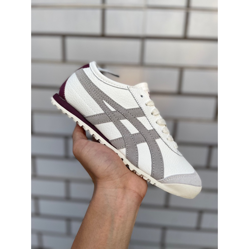 Giày thể thao TI.GER xám gót đỏ nữ