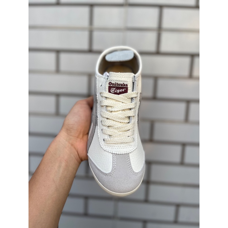 Giày thể thao TI.GER xám gót đỏ nữ