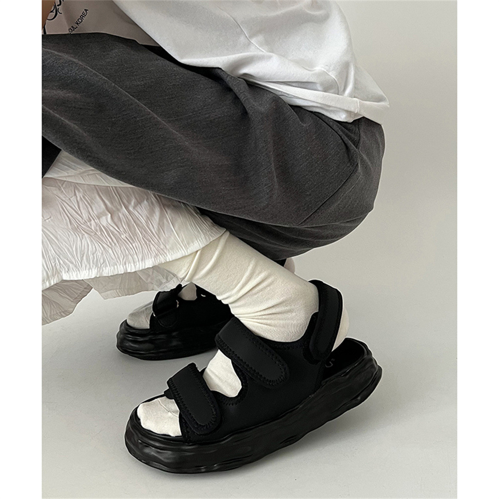 Dép sandal quai hậu nam nữ SUXI bản màu trơn đế êm chống trơn trượt