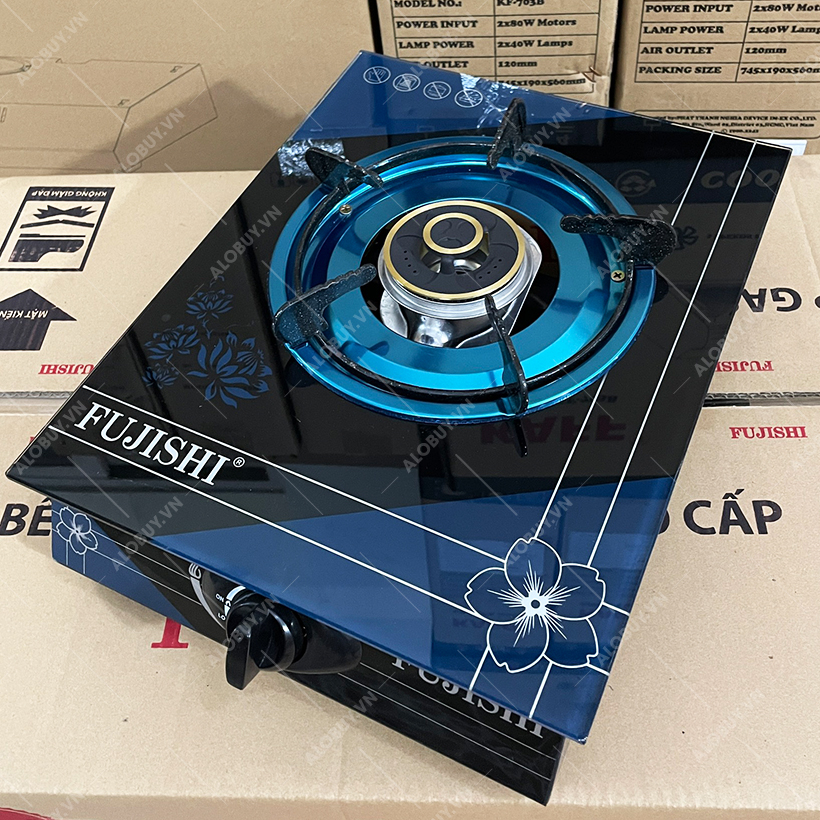 Bếp gas đơn FUJISHI FR-279 - Mâm chia lửa đồng nguyên khối lớn - Tiết kiệm gas - Bếp dùng bình gas lớn 6kg/12kg