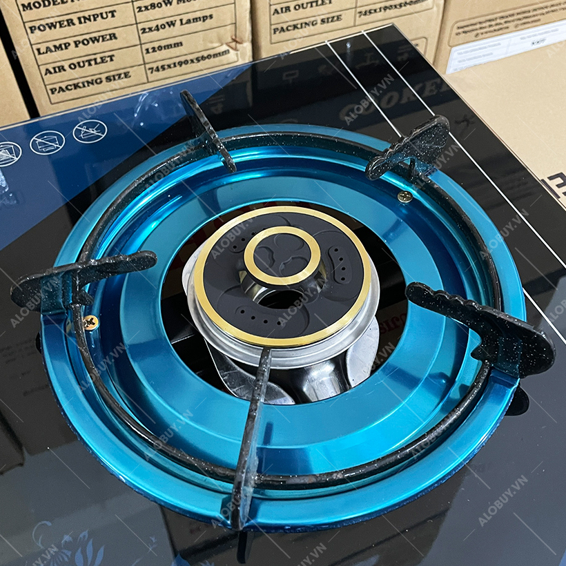 Bếp gas đơn FUJISHI FR-279 - Mâm chia lửa đồng nguyên khối lớn - Tiết kiệm gas - Bếp dùng bình gas lớn 6kg/12kg