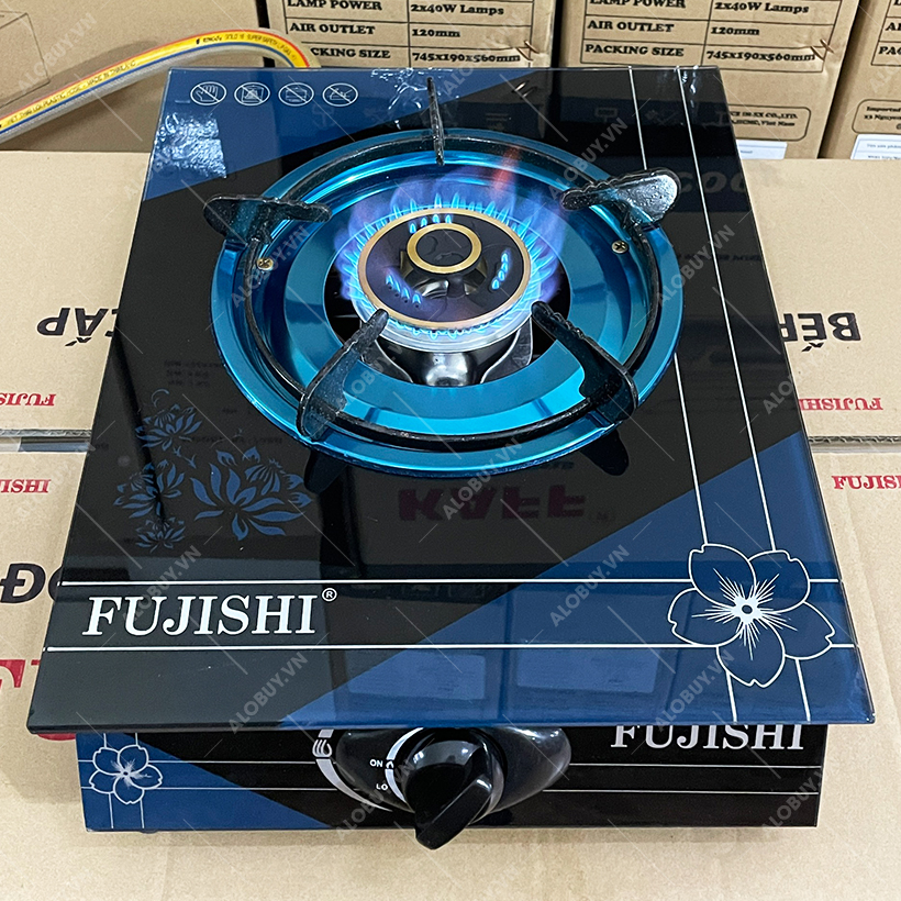 Bếp gas đơn FUJISHI FR-279 - Mâm chia lửa đồng nguyên khối lớn - Tiết kiệm gas - Bếp dùng bình gas lớn 6kg/12kg