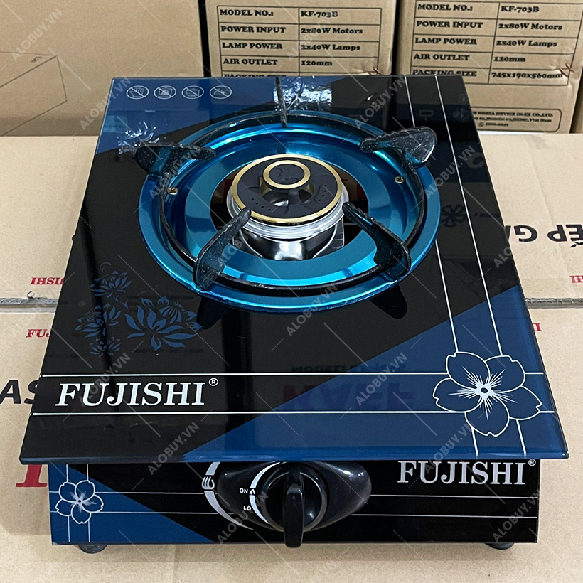 Bếp gas đơn FUJISHI FR-279 - Mâm chia lửa đồng nguyên khối lớn - Tiết kiệm gas - Bếp dùng bình gas lớn 6kg/12kg