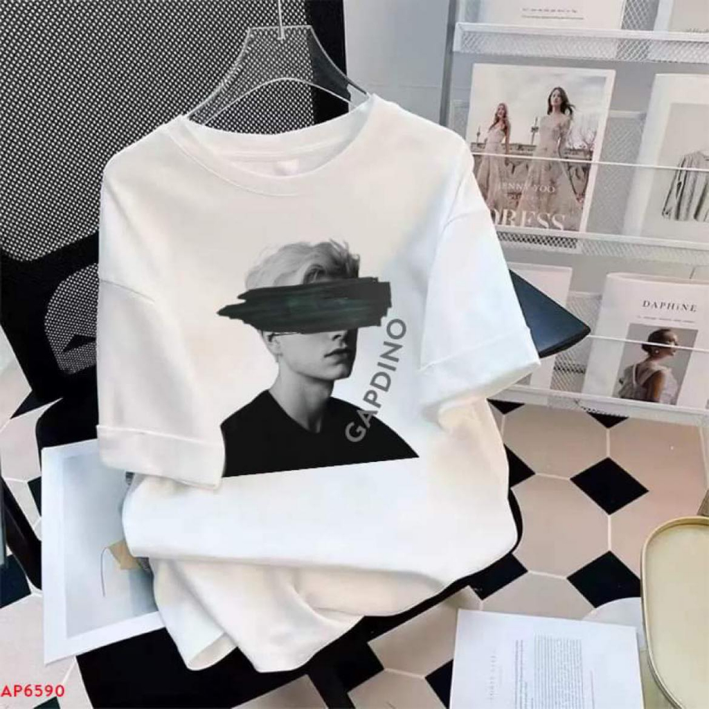 Áo Thun 3D 6590 Gapdino, Phong Cách Unisex, Áo Phông Oversize Form Rộng Nam Nữ, Local Brand Gapdino