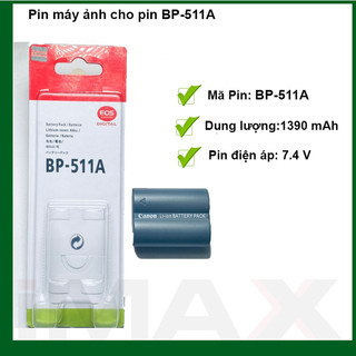 Pin sạc máy ảnh thay thế cho pin canon bp-511a