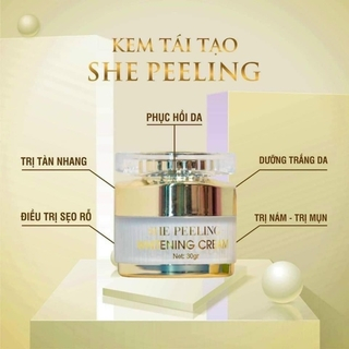 Kem SHE PEELING Tái Tạo Da - Tái Sinh Làn Da Trắng Mịn