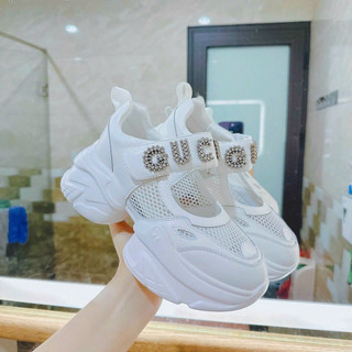 Giày thể thao Gu.cci quai dán đính đá- Hàng QC fullbox