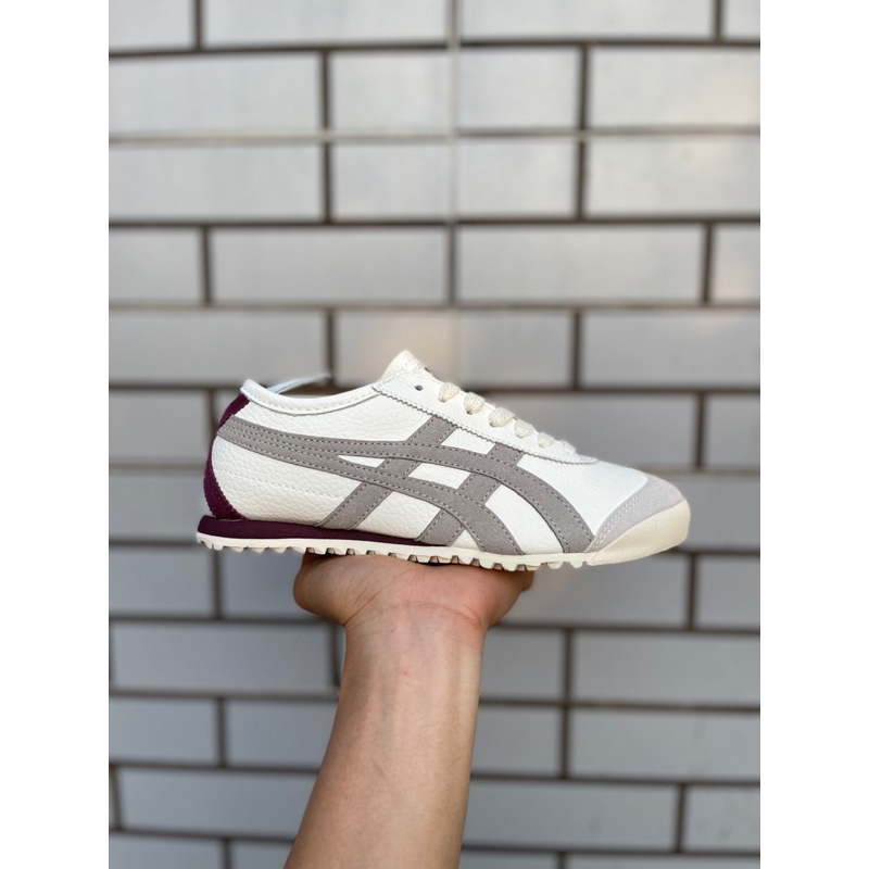 Giày thể thao TI.GER xám gót đỏ nữ