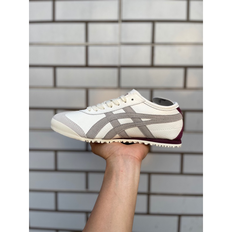 Giày thể thao TI.GER xám gót đỏ nữ