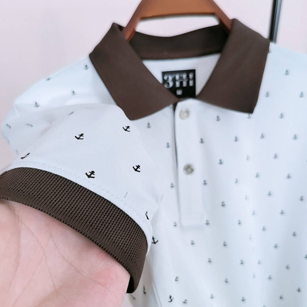 Áo Polo nam mỏ neo 3th Fashion Chất Liệu Thoáng Khí, Áo Phông Nam Có Cổ 4 màu Dễ Phối Đồ