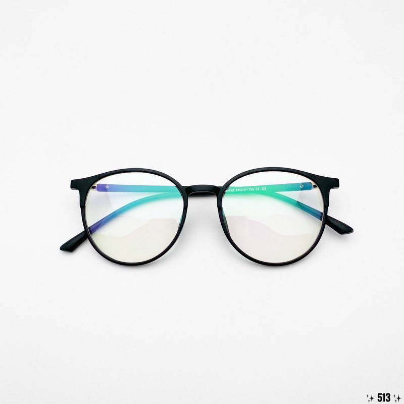 Kính giả cận gọng dẻo basic 513,gọng cận nhựa dẻo tròng uv400 Jelly eyewear