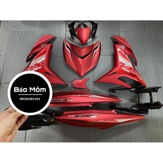 Dàn áo exciter 150 đỏ đen mx king mẫu tem đời 2019