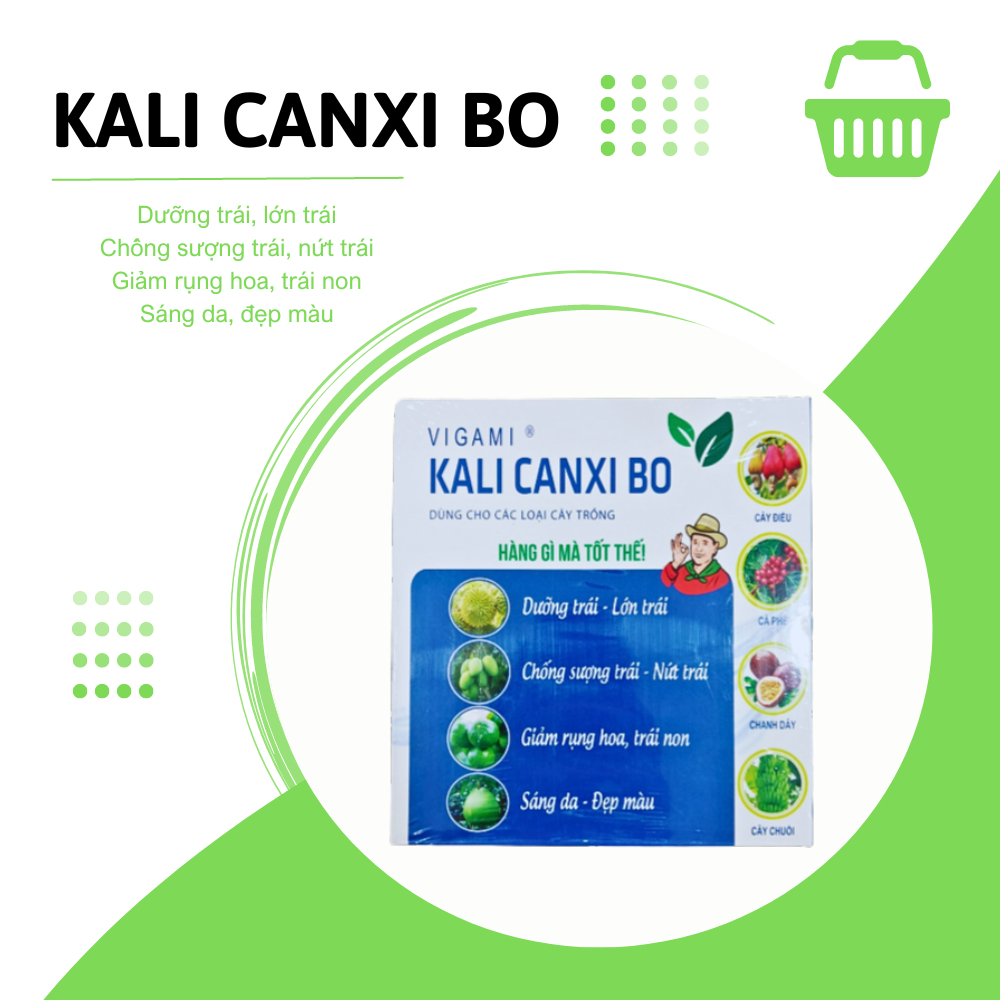 Phân bón Vigami KALI CANXI BO KLT: 1KG