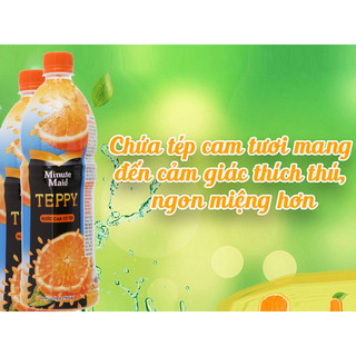 Nước cam ép teppy chai 1l date mới -xukakidsshop_22