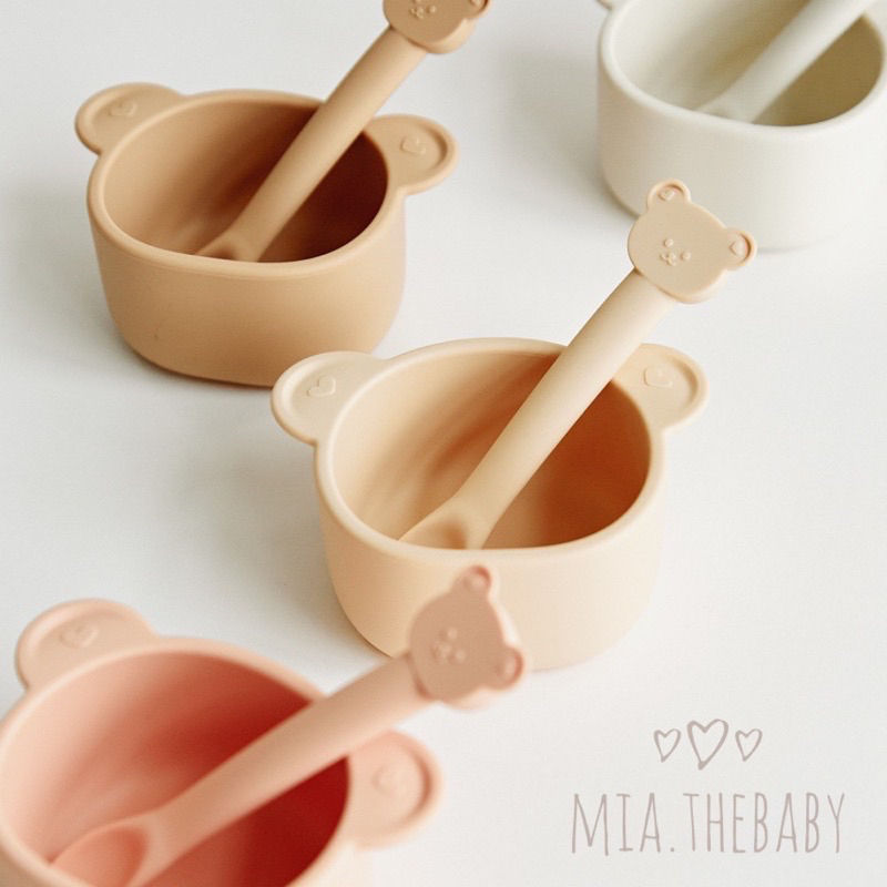 Pass BÁT GẤU - THÌA GẤU SILICONE   DOTTODOT 🇰🇷🇰🇷🇰🇷