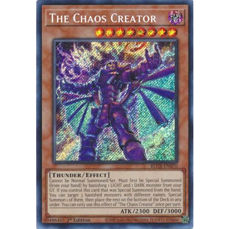 Thẻ Bài Yugioh Monster The Chaos Creator - BLCR-EN070 - Secret