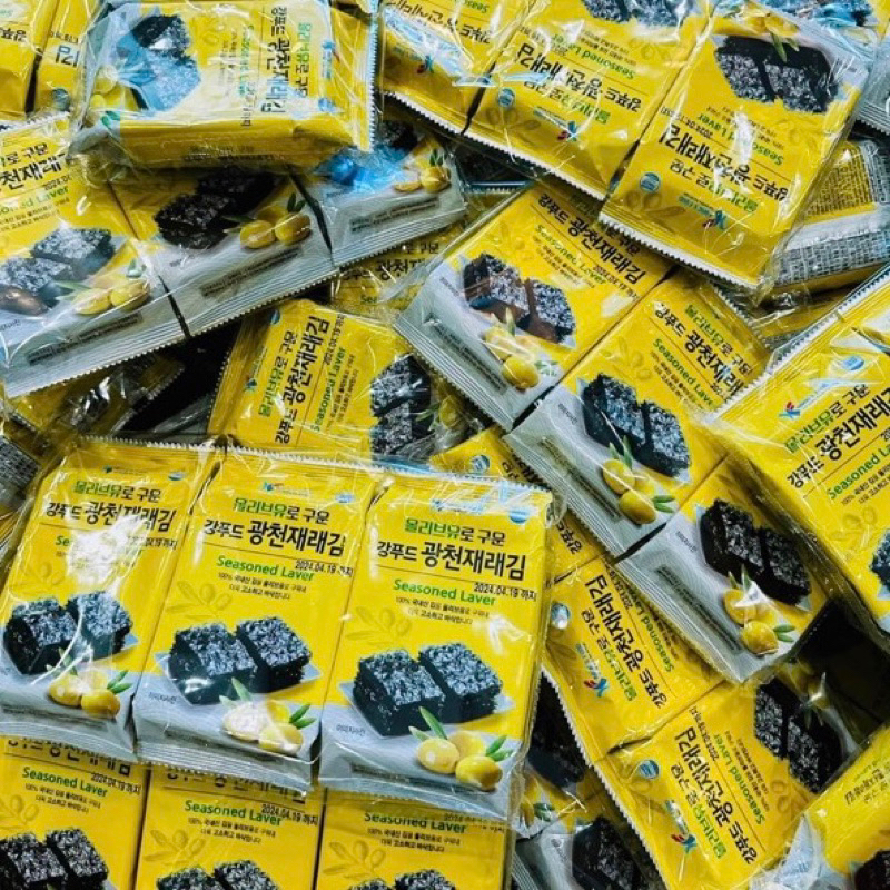 Rong biển ăn liền Seasoned Laver Nhập khẩu Hàn Quốc