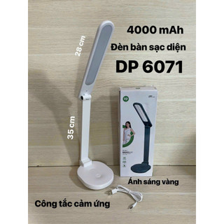 Đèn học để bàn gấp di động chống cận sạc pin tích điện, mã ky 6665, dp 666, dp 666d, dp-x 001b, dp 6071