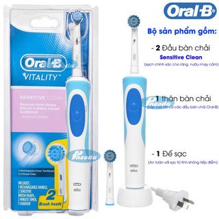 Bàn chải đánh răng sạc điện Oral-B Vitality sensitive clean