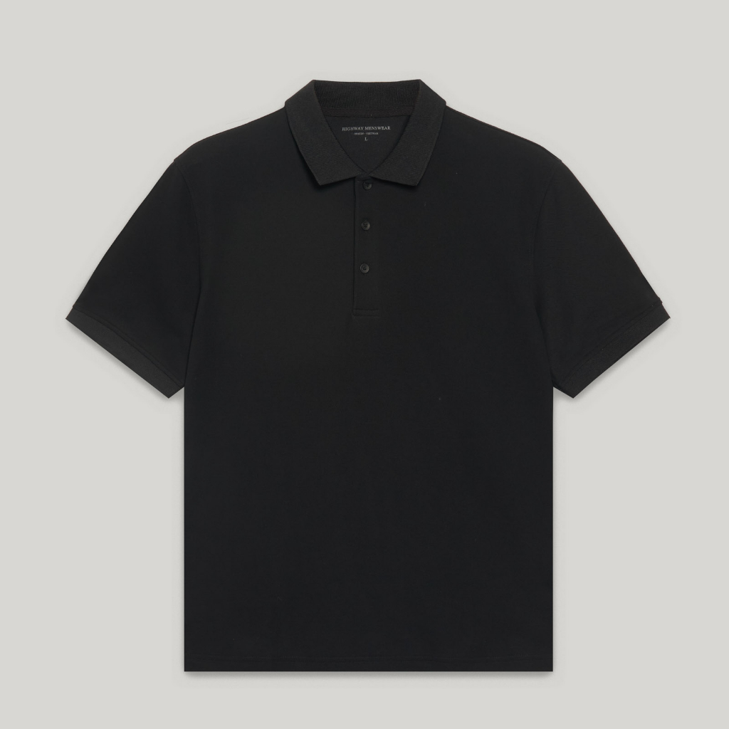 Áo thun ngắn tay có cổ Highway (Menswear) Riley Polo mềm mịn