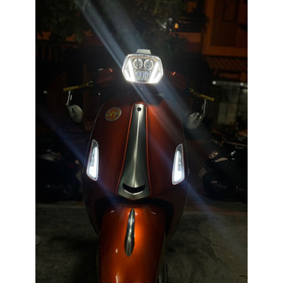 V2 Crom đèn pha led Vespa Sprint siêu đẹp