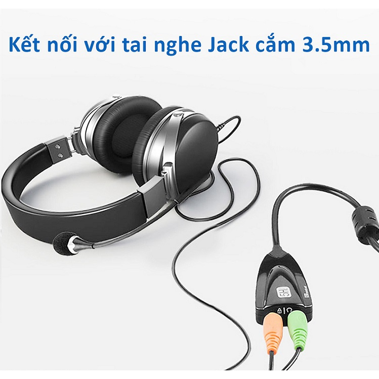 Dây cáp chuyển usb ra âm thanh 5HV2 7.1 - Usb Sound h5v2