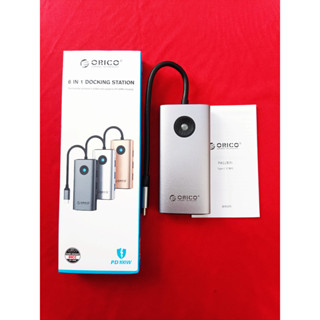 [Hỗ Trợ HDMI 4K] Hub chia cổng Orico chuyển đổi Type C sang HDMI 4K RJ45 USB  PD Cho MacBook/Laptop