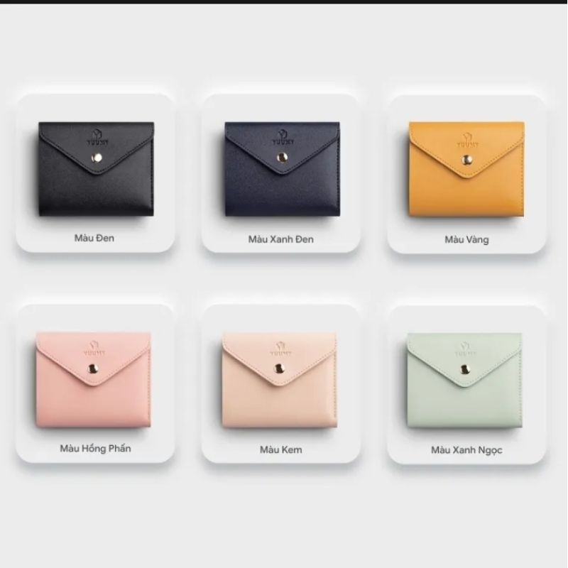 Ví da nữ mini gập Yuumy