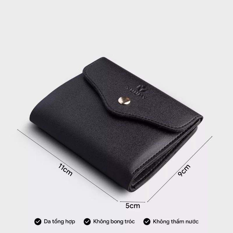 Ví da nữ mini gập Yuumy