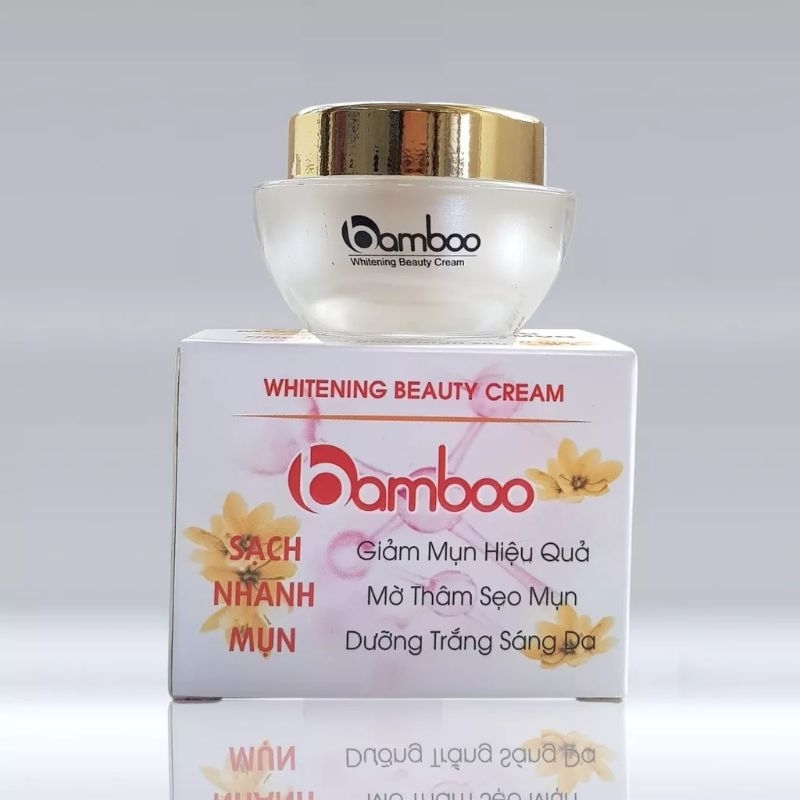 Kem Bamboo sạch mụn, mờ sẹo thâm, trắng da chống nắng 10g
