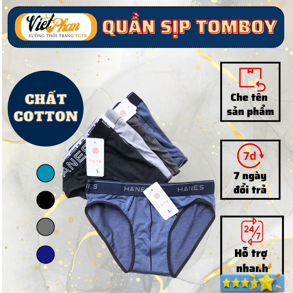 Quần Sịp Tomboy cao cấp ShopTGTB chất coton thoáng mát, thoải mái vận động