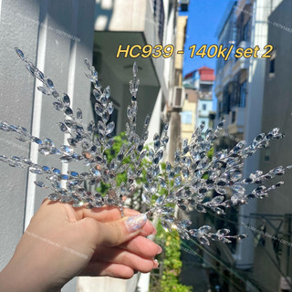 Set 2 hoa cài tóc cô dâu HC939