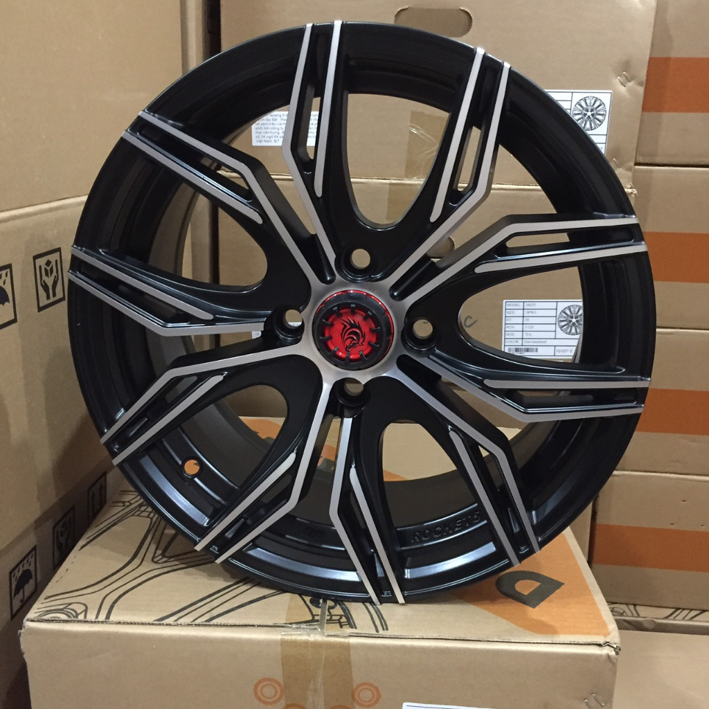 Lazang ,Vành xe Mâm xe 15 inch 100*4 cho xe Hyundai accent, Toyota Vios, Kia Morning, Honda City...