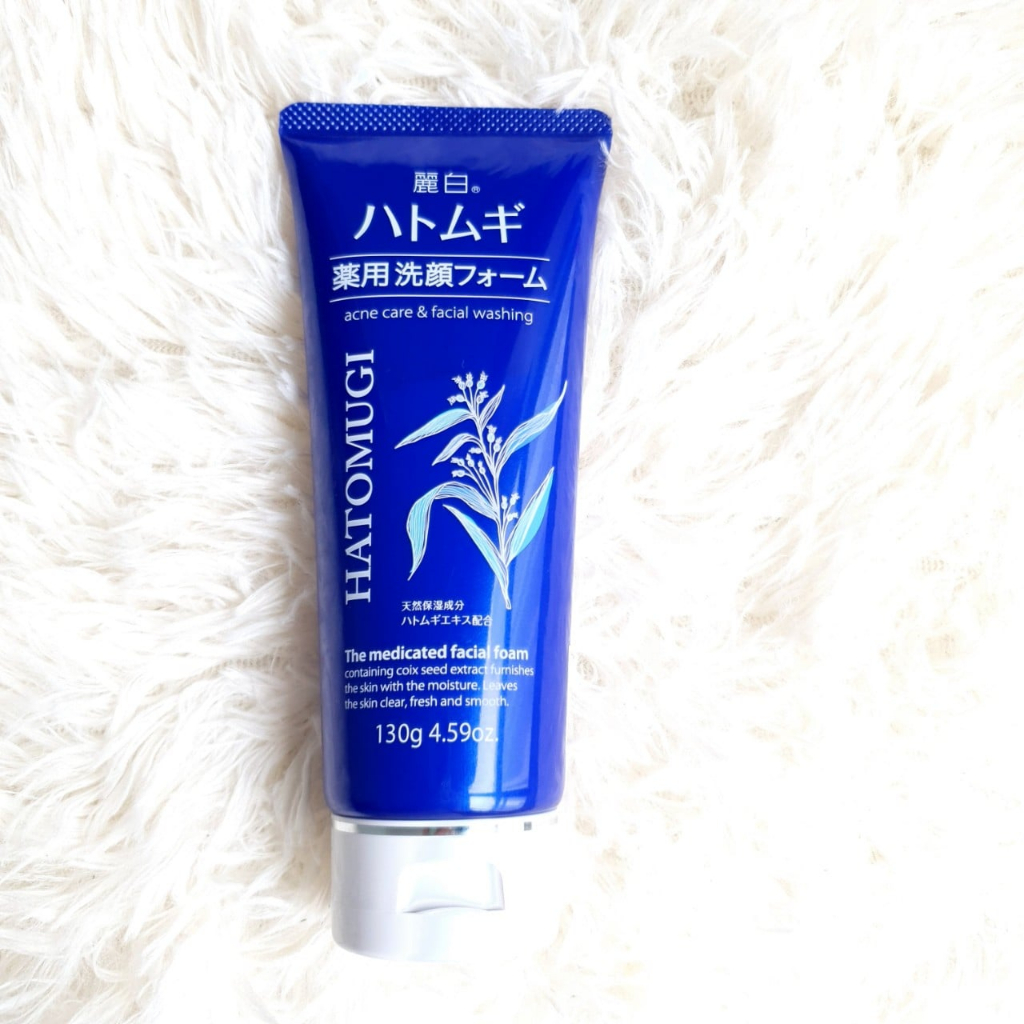 Sữa Rửa Mặt Trắng Da & Giảm Mụn Hatomugi Cho Da Dầu và Da Khô 130g