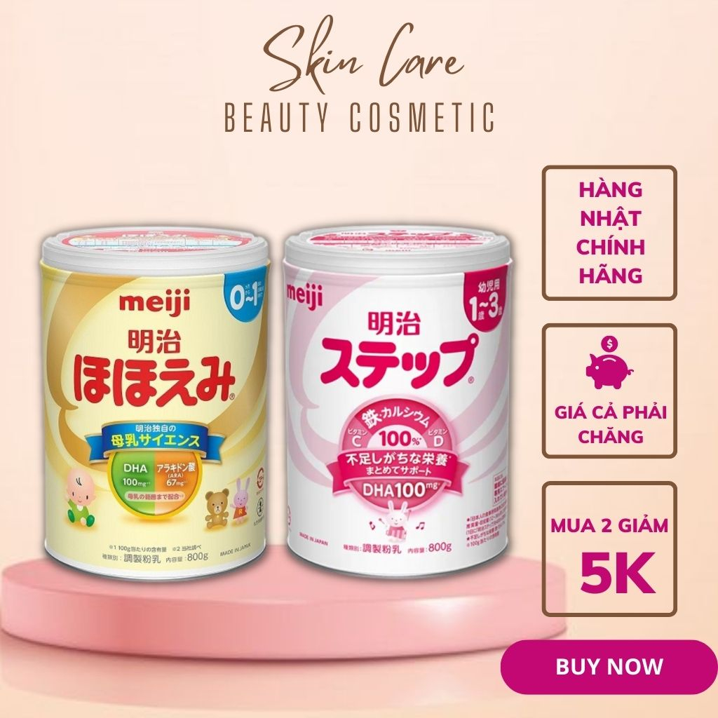 Sữa Meiji lon 800gr nội địa Nhật sữa meiji số 0 và số 9 Date mới nhất cho trẻ sơ sinh
