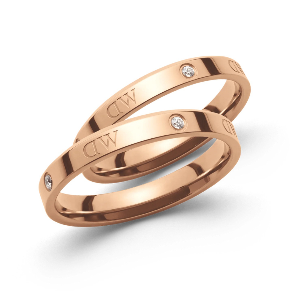 Nhẫn đá CLASSIC LUMINE titan không sét không đen bảo hành 1 năm