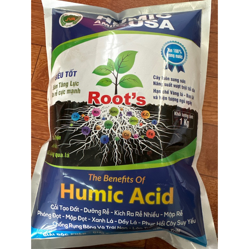 Phân bón humic amino usa kích rễ 1kg hàng nhập khẩu chính hãng