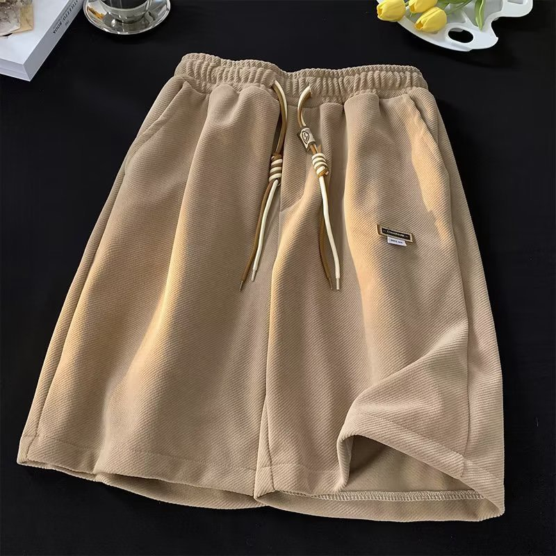 Quần Short nam nữ mác cao su, chất vải mới mềm mát, thiết kế đơn giản dây rút bản đôi xu hướng 2023