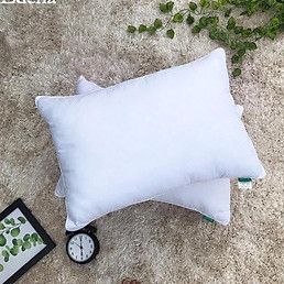 Ruột gối nằm bông gòn 45cmx65cm, ruột gối đầu chống mỏi vai gáy cổ, vỏ áo ruột gối 100% cotton có khóa kéo