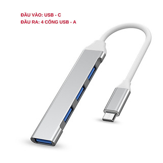Hub type-c 3.0 tốc độ cao chia ra 4 cổng usb 3.0 dành cho macbook, laptop điện thoại