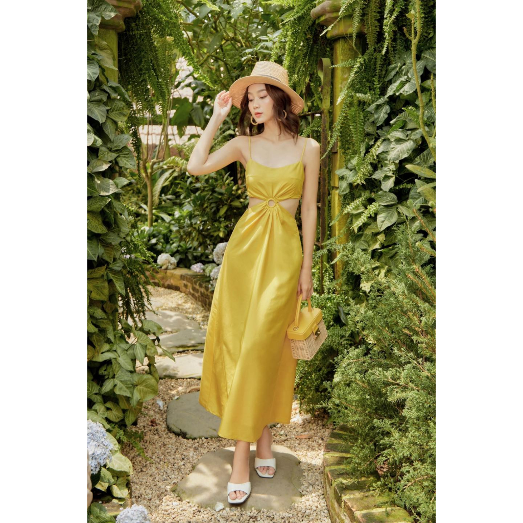 Đầm 2 dây maxi cut-out - Everluxe