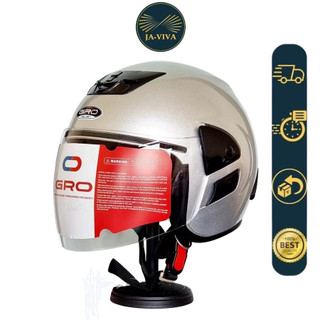 Mũ bảo hiểm chụp tai 3/4 VO chính hãng GRO, nón bảo hiểm chụp tai size 56-58cm( L-XL)