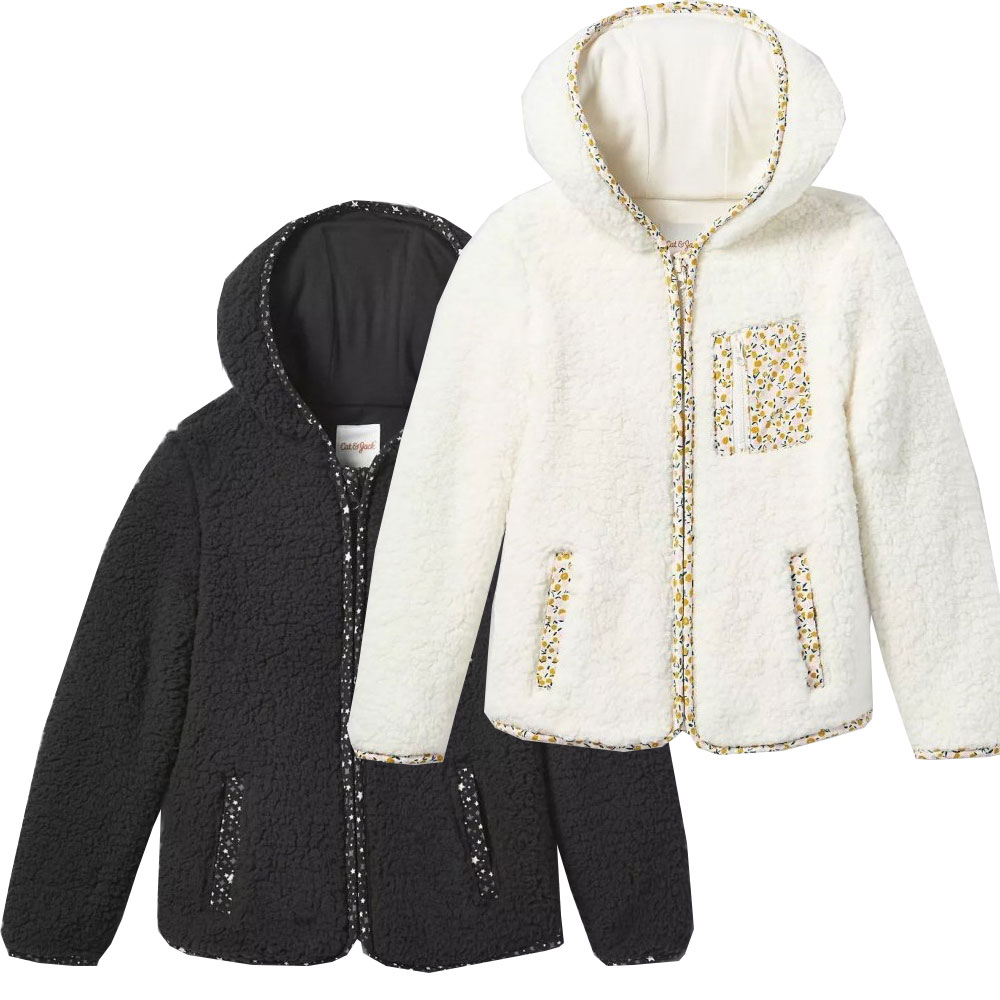 Áo khoác lông cho bé gái hàng xuất xịn cực đẹp màu trắng kem