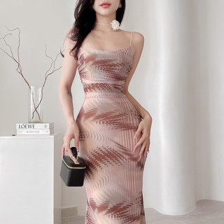 Đầm Đuôi Cá Hoạ Tiết Body