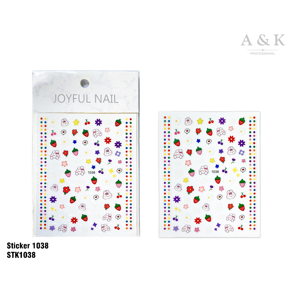 Sticker dán móng  - Sticker dán nail, decor nail - mã 1037/1038 Sushi Nail Mi